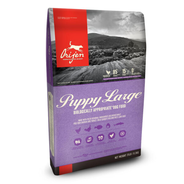 Orijen Biologically Appropriate Grain-Free Chicken Fish Large Breed Puppy Dry Dog Food lb