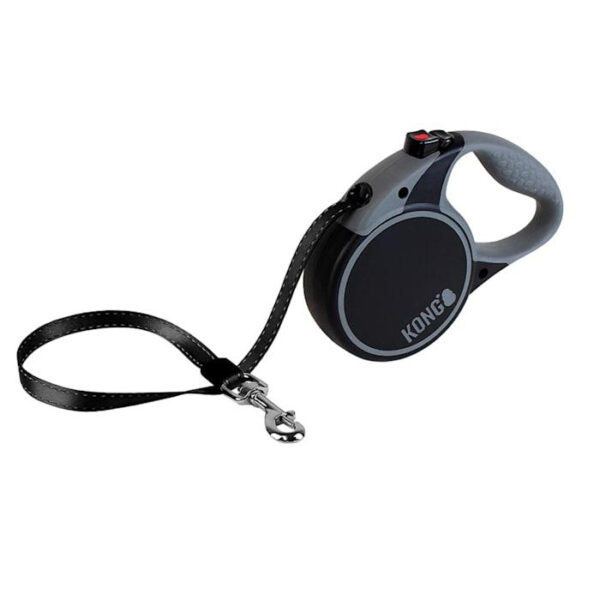 KONG Terrain Retractable Dog Leash, Medium, Black