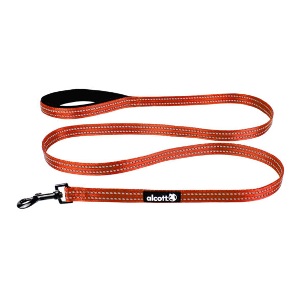 Alcott, Essentials Visibility Adventure Leash, Neon Orange