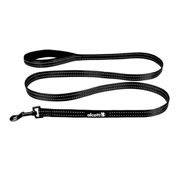 Alcott Essentials Adventure Leash Black Multi-Colored Medium 6ft