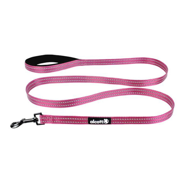Alcott Adventure Dog Leash with Reflective Stitching & Neoprene Padded Handle, Medium