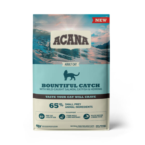 Acana Cat Bountiful Catch 10 Lb Rich Meat Cat