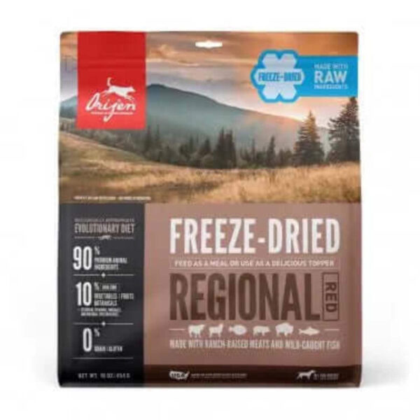 Orijen Freeze Dried Dog Food and Topper, Grain Free, High Protein 6oz
