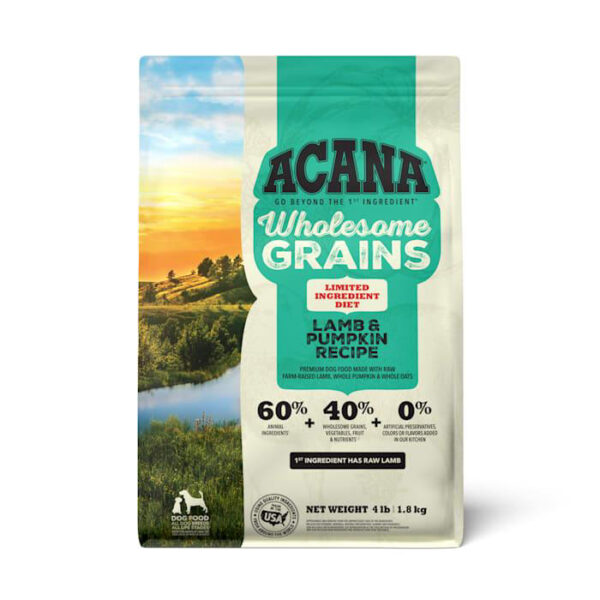 Acana® Wholesome Grains Dry Dog Food, Limited Ingredient Diet, Gluten Free, Lamb & Pumpkin