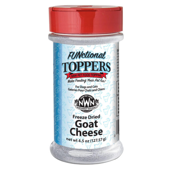 NORTHWEST Naturals Freeze-Dried Goat Cheese Functional Topper - for Dogs & Cats - Healthy, 1 Ingredient, Human Grade Pet Food, All Natural