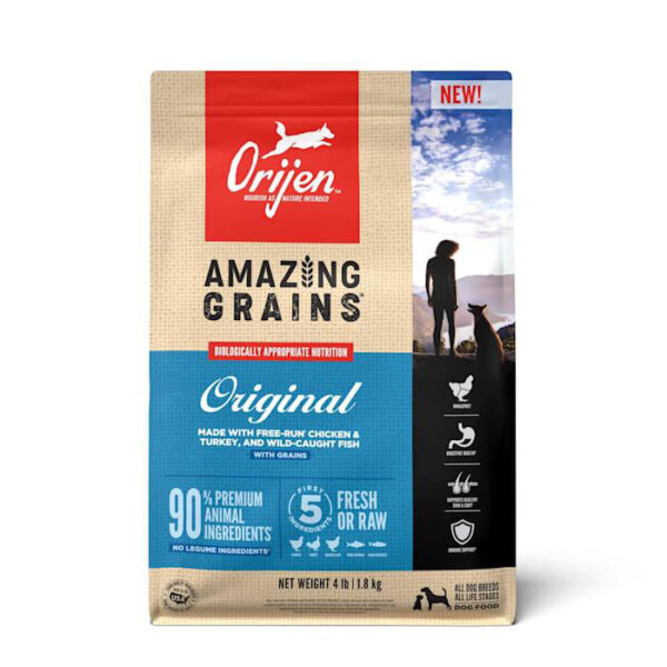 Orijen Original Amazing Grains 4lb Dry Dog Food