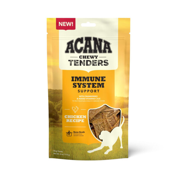 Acana Chicken Chewy Tenders Dog Treats Immune System 4oz