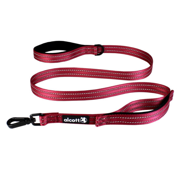 Alcott Red Traffic Dog Leash, 60" L, One Size Fits All