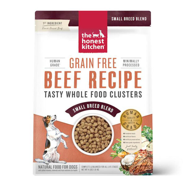 The Honest Kitchen Whole Food Clusters Small Breed Grain Free Beef Dry Dog Food