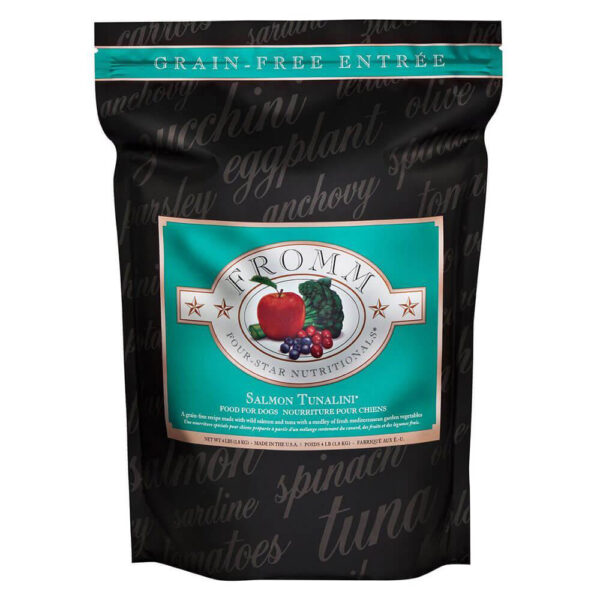 Fromm Four-Star Nutritionals Salmon Tunalini Dog Food - Premium Dry Dog Food - Salmon Recipe-4lbs