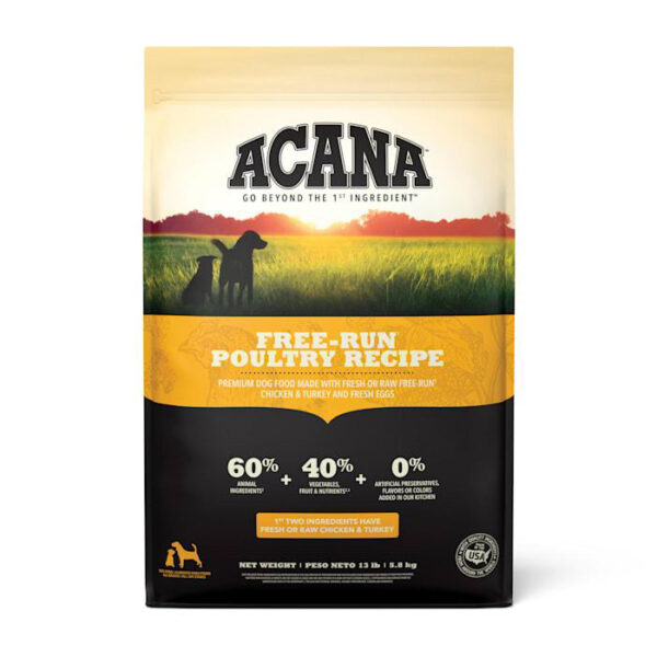 Acana® Free Run Poultry Recipe, Grain-Free Dry Dog Food 13lb